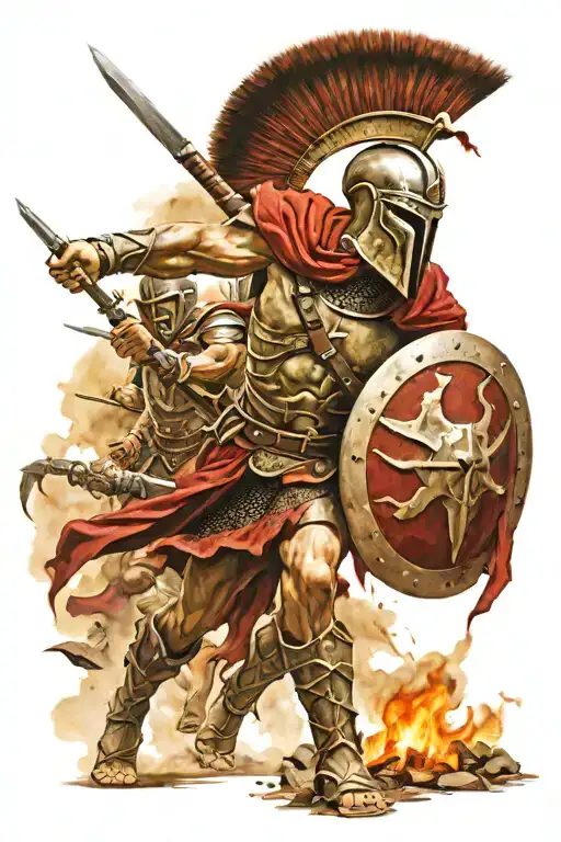 Spartan War Scene