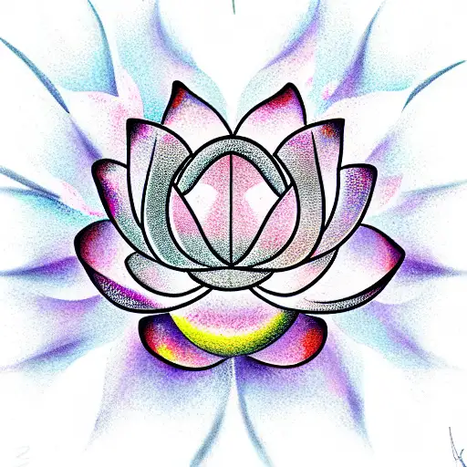 Big Pearl In A Lotus Flower