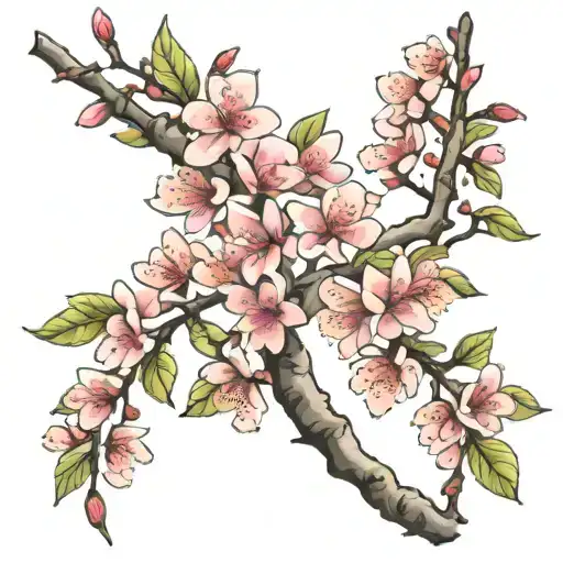 Cherry Blossom Tree Branch
