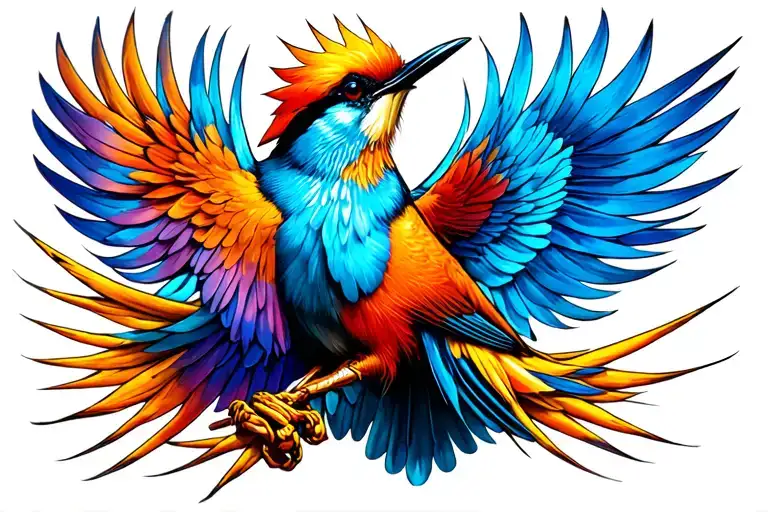 Straw Bird At The Tail Of The Meeting