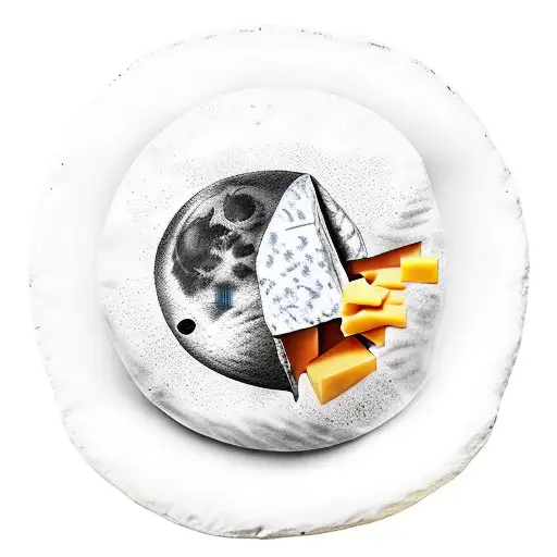 Moon Eating Cheese