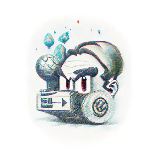 Old Game Charachters And Icoms Like Link Mario And Etc