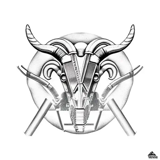 Aries In Cyberpunk Style