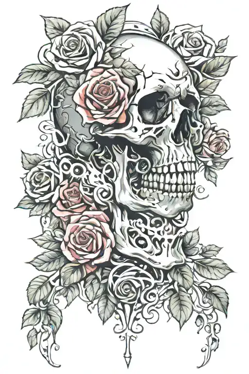 Skull And Roses