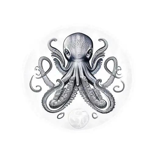 Detroit Red Wings Logo With Octopus