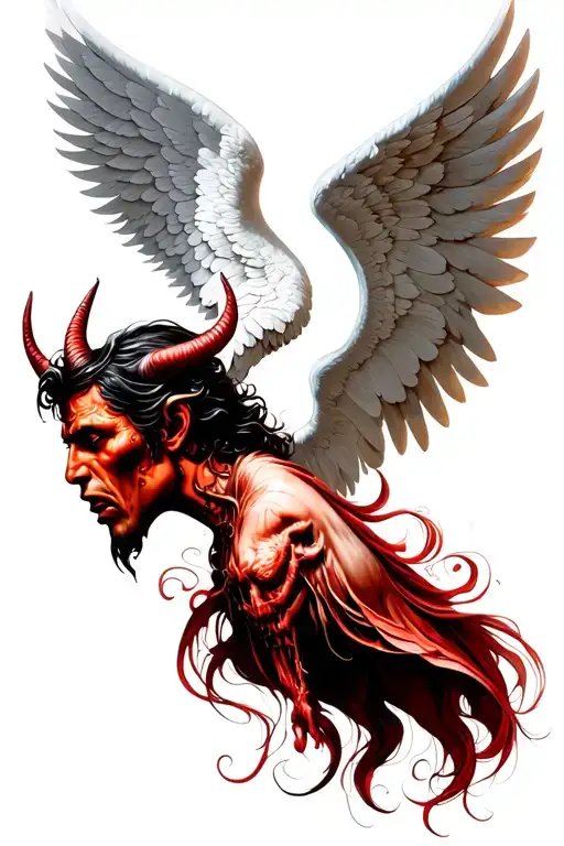 Wings Of An Angel And The Devil