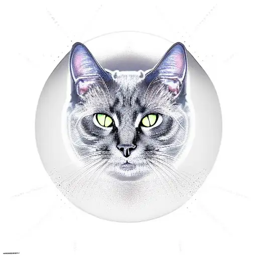 Black Cat With A Third Eye