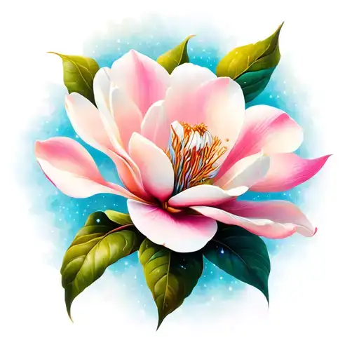 Magnolia Flower In Space