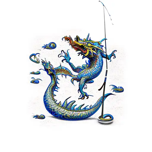 Van Gogh Fishing Dragons At The Black Sea