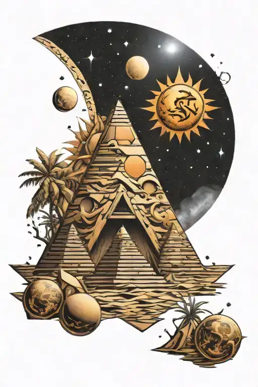 Scorpio Star Sign Stars Moon Pyramids Sun Moon