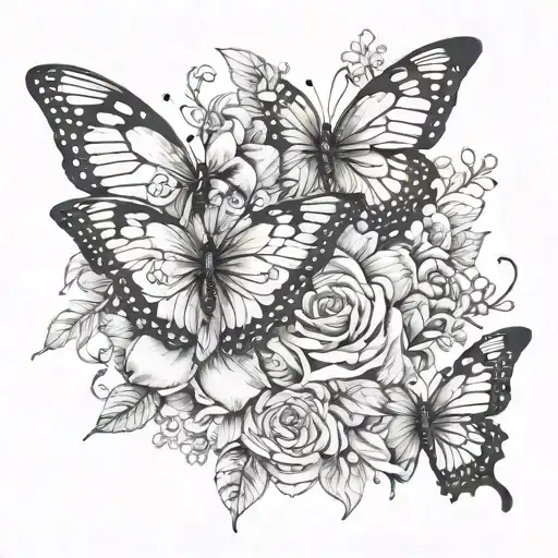 Quote Flower Butterfly