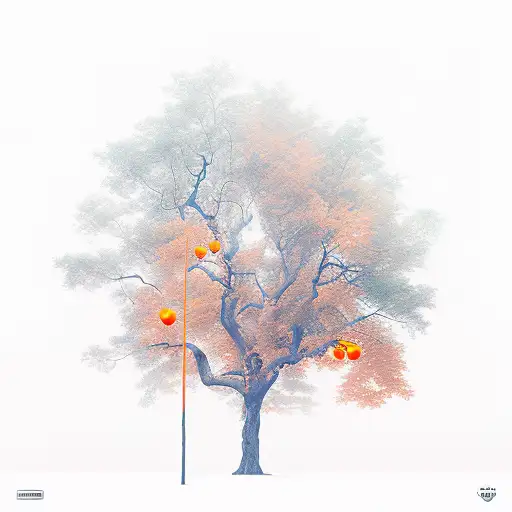 Oak Tree With Orange Das