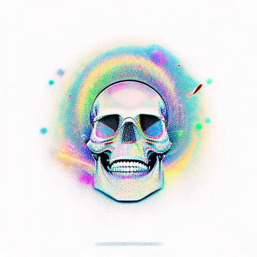 Galaxy Inside A Skull