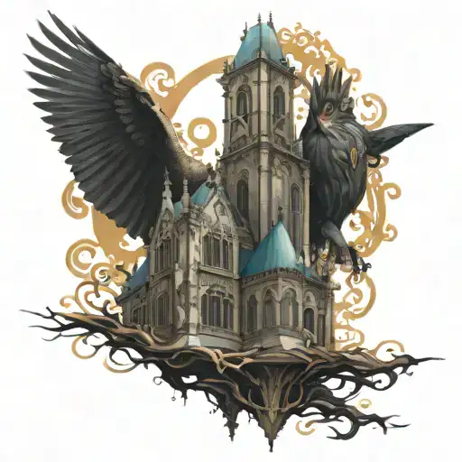 Annamite Motif Mixing With Gothic Architecture Motif