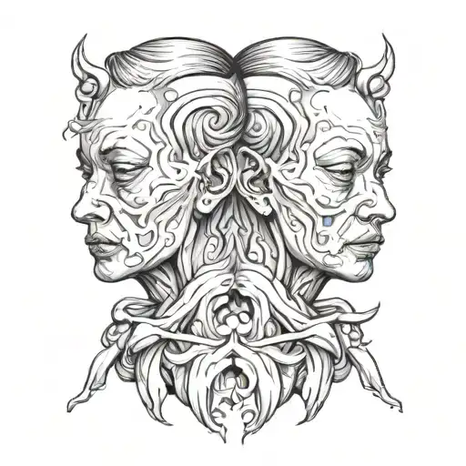 Siamese Twin Head Creepy