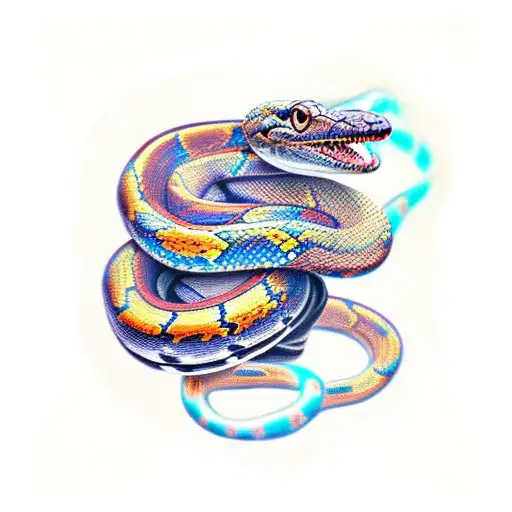 Snake Wraped Around Arm