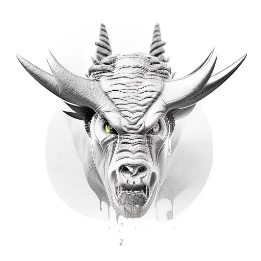 Minotaure Head Skull