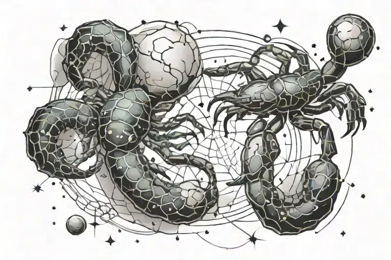 Constallation Of Scorpio And Cancer Constellation