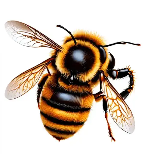 Honey Bee In Or On A Coffee Cup