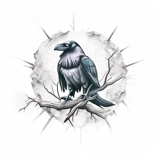 Raven Over Dark Forest