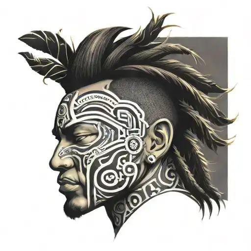 Bad Boy Scifi Maori Tribal Arm Shoulder