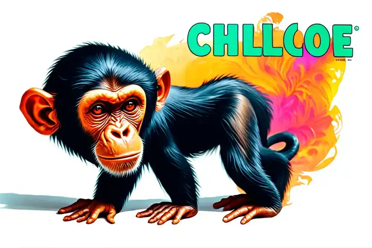 Monkey Made Out Of Name Chloe