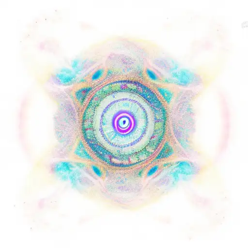 Psychedelic Symbol About Spirituality And The Universe