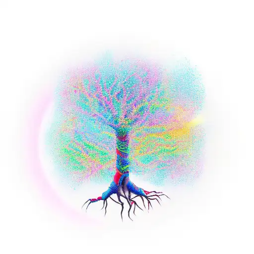 Tree Of Life Phycodelic With Kundalini Setoent