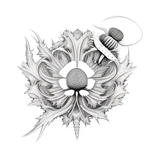 Thistle With Shamrock