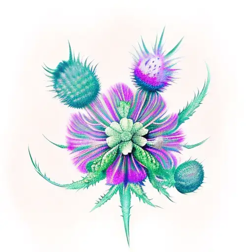 Thistle With Shamrock