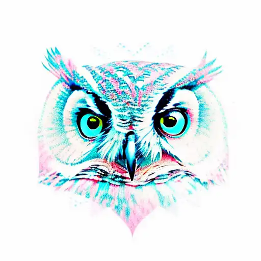 Owl With Nortic Symbols