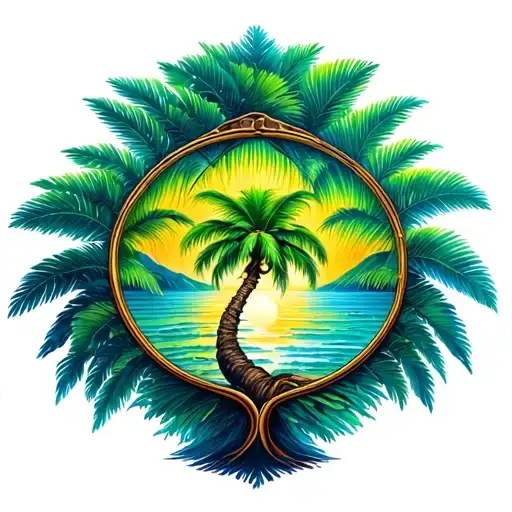 Palm Tree Of Life With
