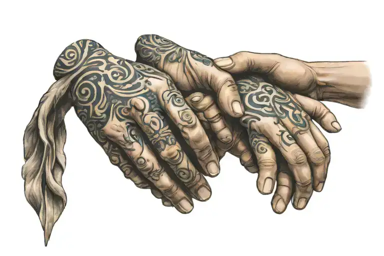 Honoring Mom Dad Holding Hands With Son