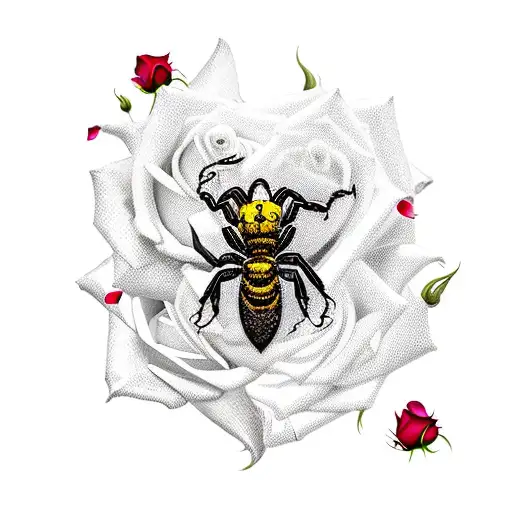 Scorpion With Roses And Lock