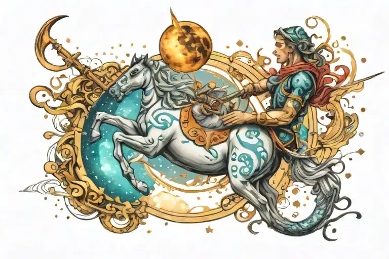 Universe With Sagittarius Sign