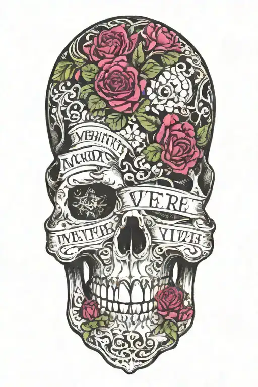Memento Mori Memento Vivere Featuring Text