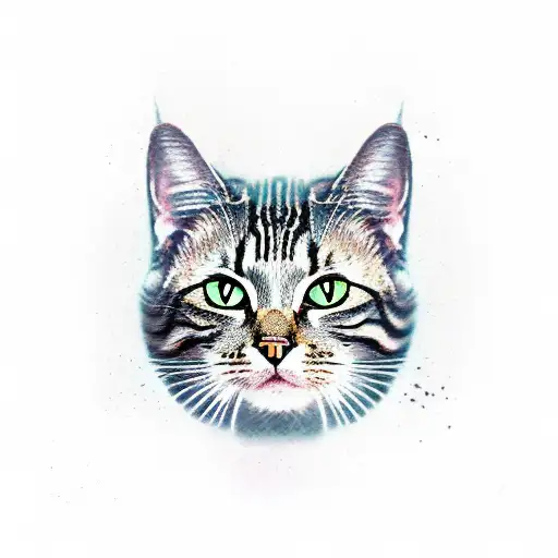 Tabby Cat Samurai Katana