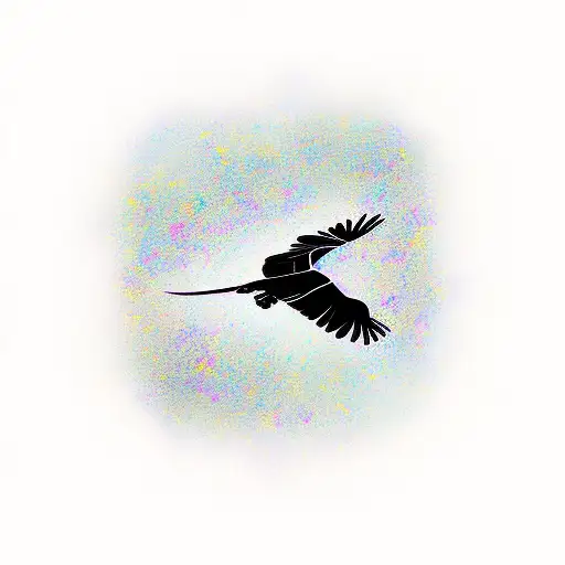 Ravens Circling A Semicolon