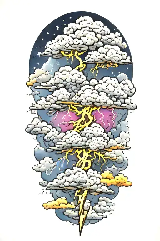 Lightning Storm Clouds