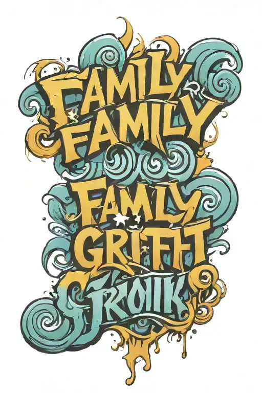 Family Graffiti Old Skool Lettering Lettering