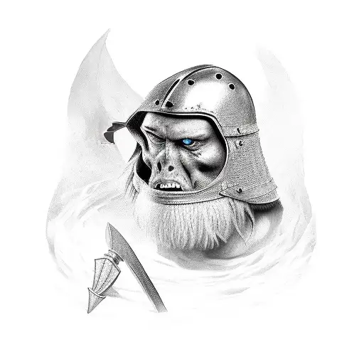 Fighting Warrior Of The Middle Ages