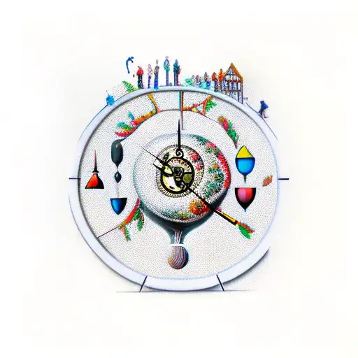 Hourglass Brain Clock Family Tree