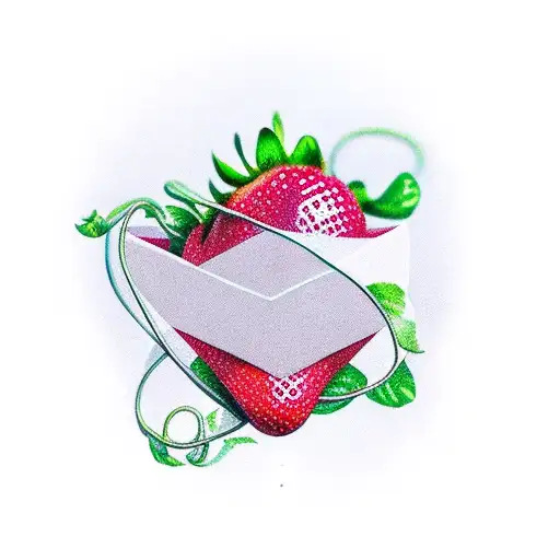 Geometric Strawberry Vine