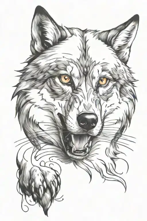 Wolf Mixed With A Cat