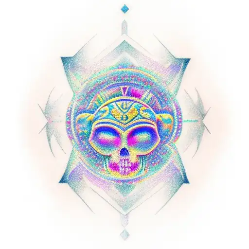 Design A Mystical Tattoo Featuring The Mayan Artifacts And The Holographic Matrix