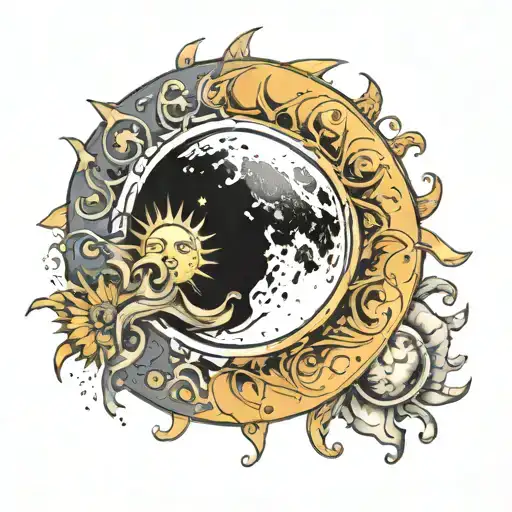 Sun With A Moon In The Middle
