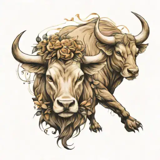 A Bull And A Lioness Getting Married