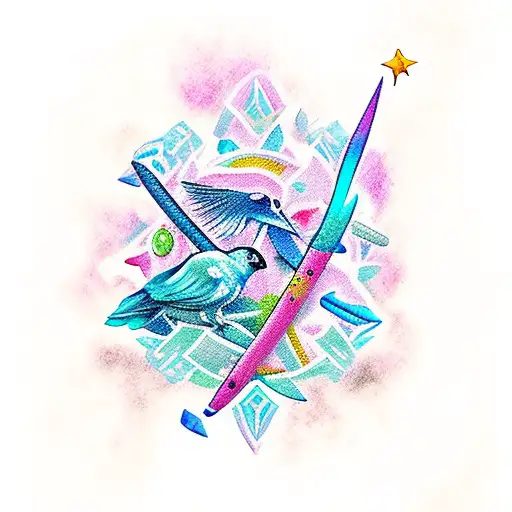 Flowers Birds Stars Zodiac Swords Dinosaurs