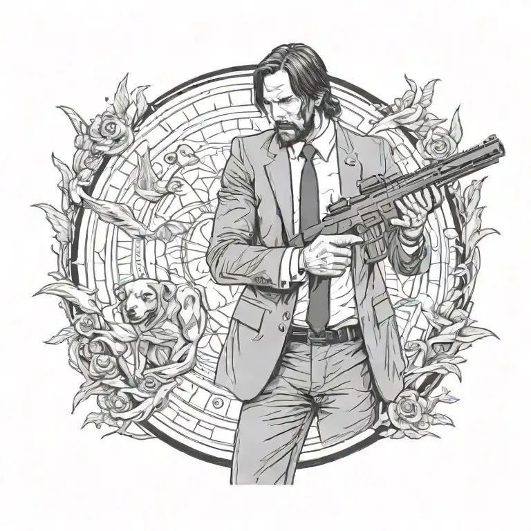 John Wick In Combat