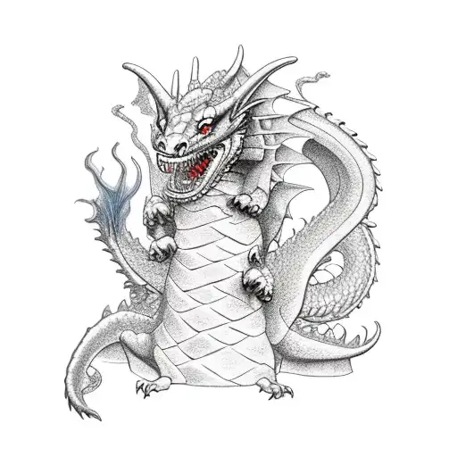 A Stack Of Books With A Dragon Curled Around It